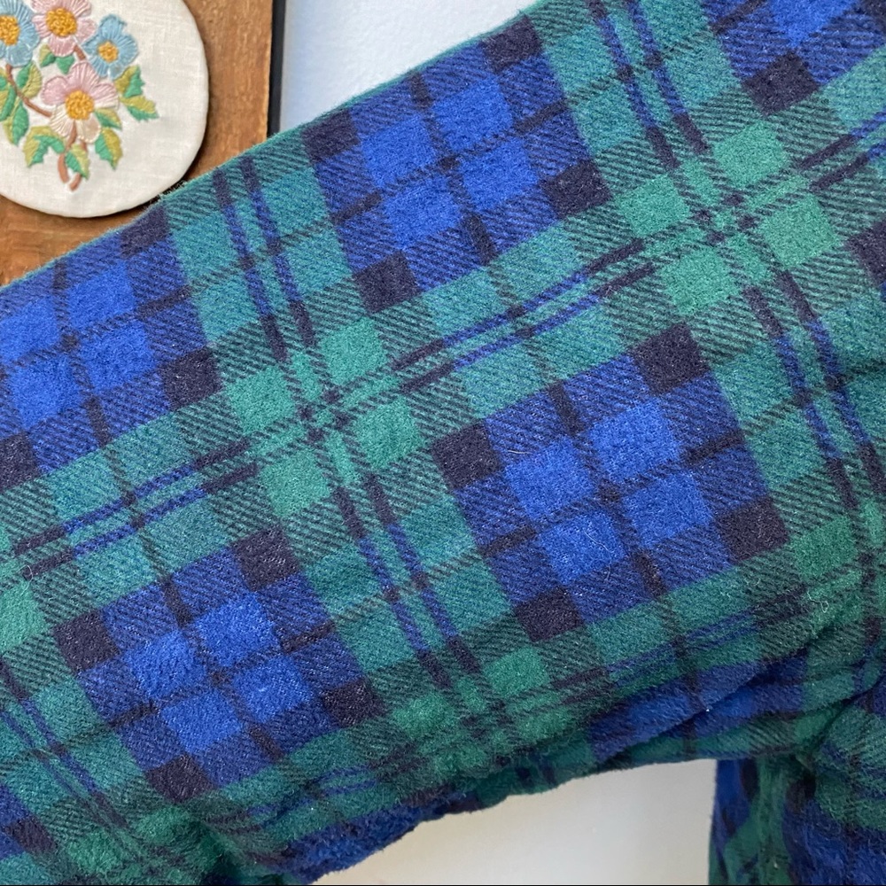 Vintage Plaid Flannel Quilted Lined Shirt Jacket - Picture 4 of 12